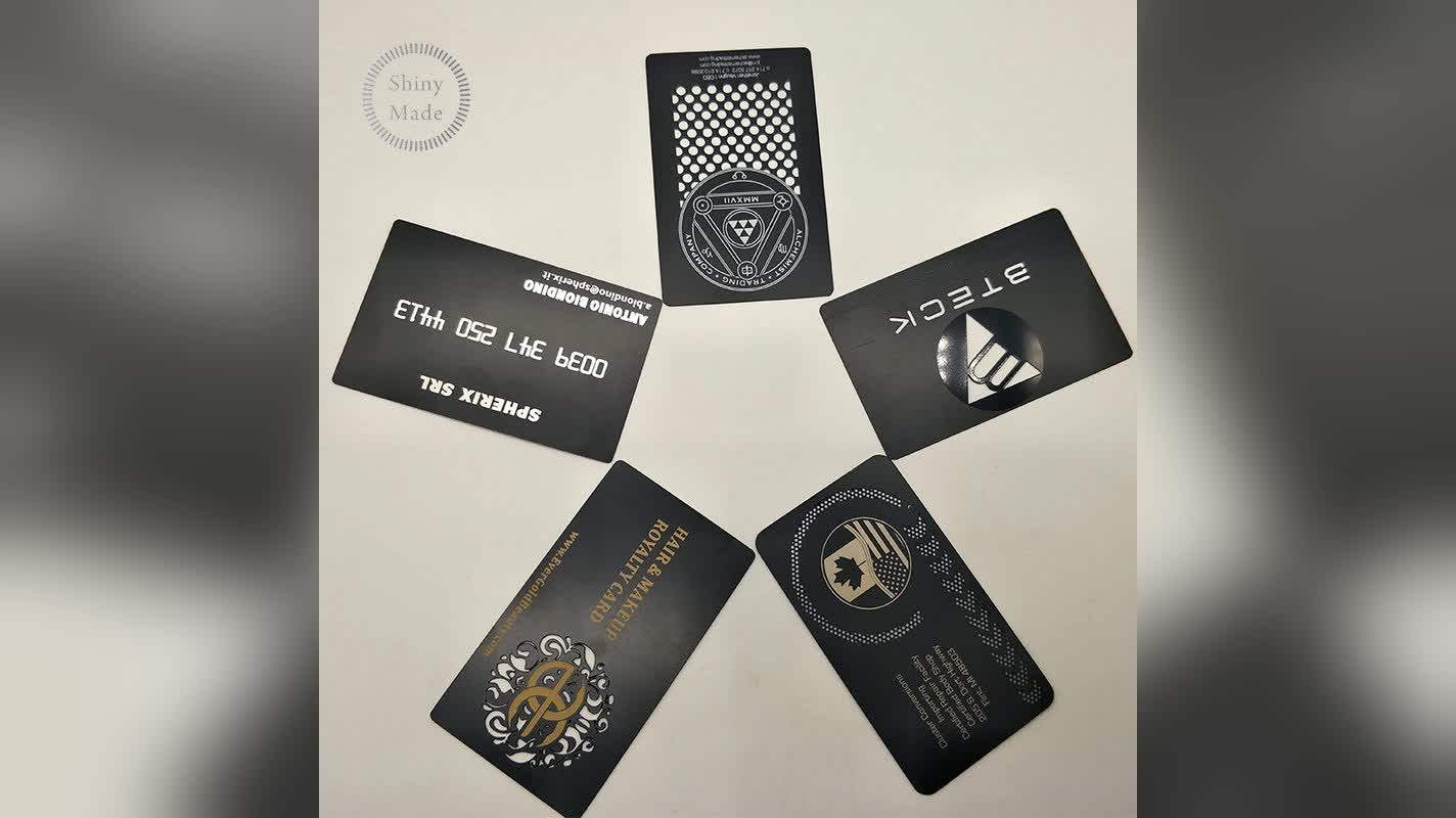 Wholesale Custom Laser Cut Metal Credit Card Metal Business Card Buy