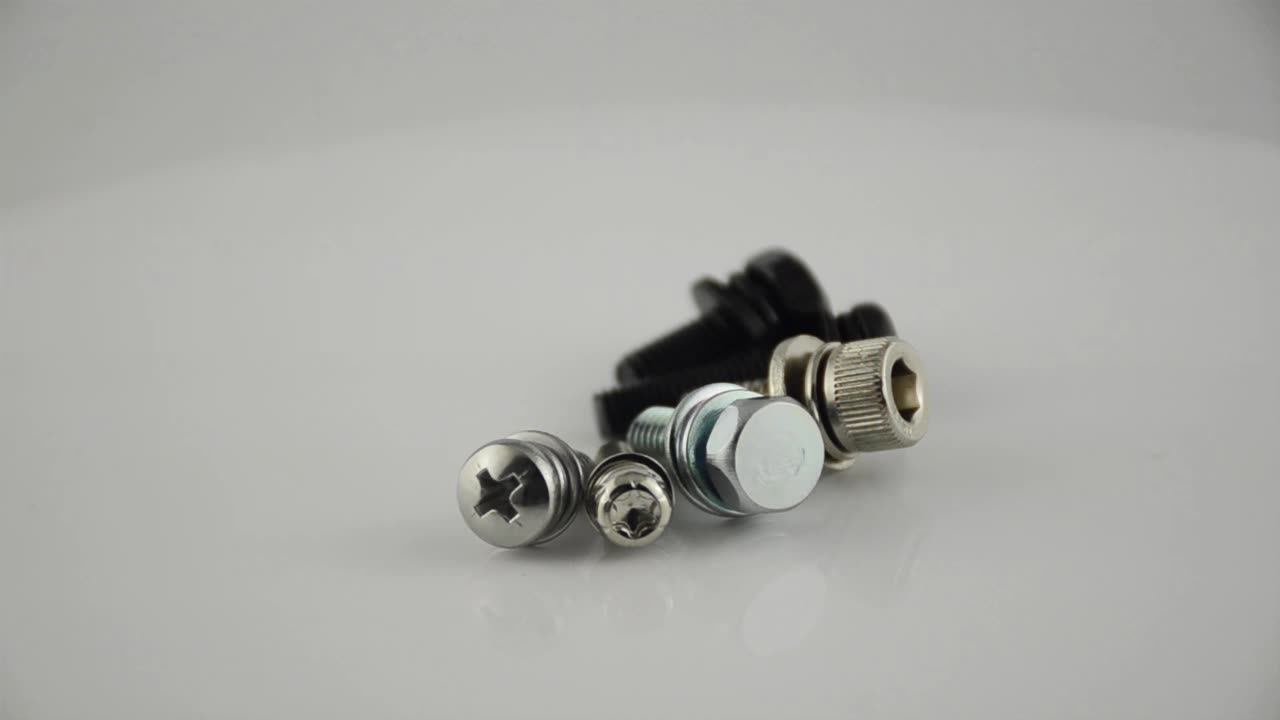 M6 M8 Stainless Steel Double Washer Combination Phillips Pan Head