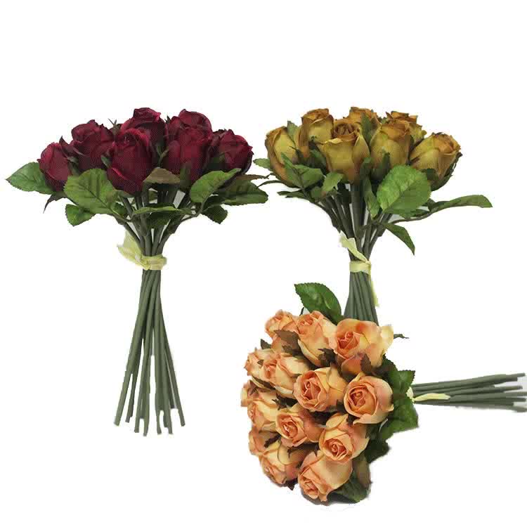 婚礼装饰鲜花花束人造玫瑰花束丝绸玫瑰束人造鲜花束 Buy 人造玫瑰花束仿真花批发仿真花婚礼装饰的廉价人造花 保存鲜花仿真花婚礼人工 婚礼花束红玫瑰花卉新娘手捧花批发 婚礼花束人造花墙婚礼花墙婚礼背景花瓶花卉丝绸玫瑰花束