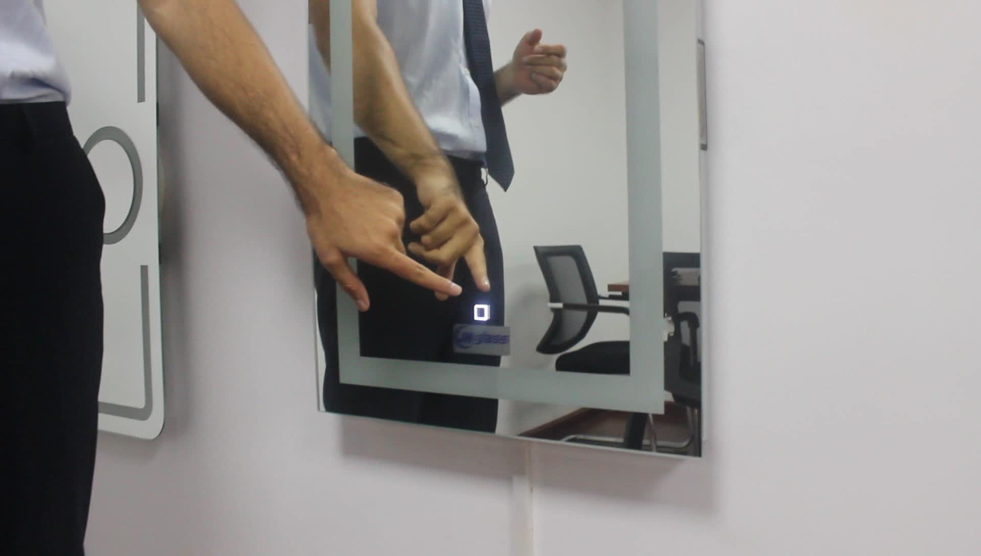 Touch Sensor Silver/aluminium Bathroom Mirror Led Mirror Buy Led