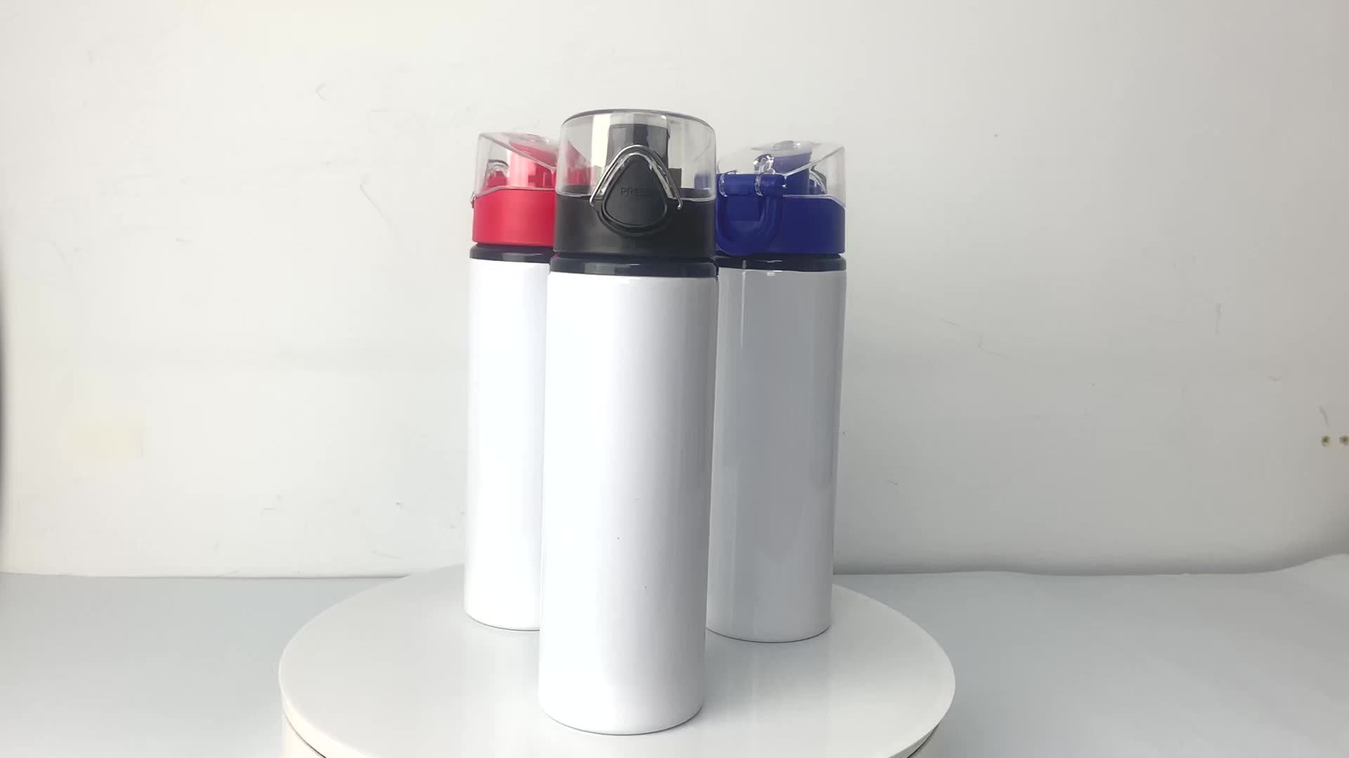 750ml Wide Mouth Sublimation Blank Transfer Printing Aluminum Sports