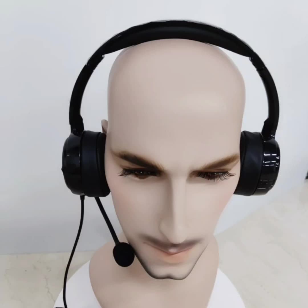 New Hot Selling Home Office Headphone With Mic Computer Blue Tooth