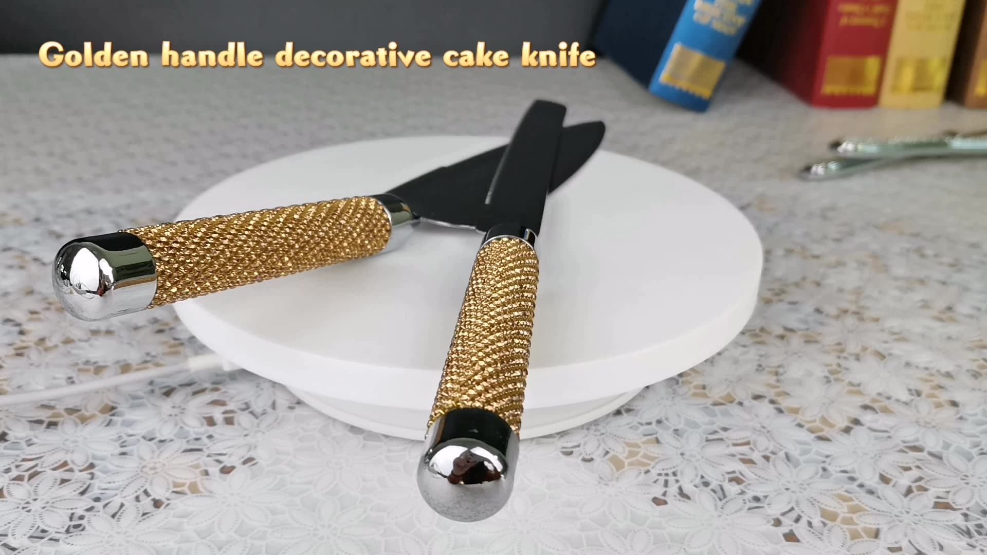 Custom Wedding Knife For The Cake Luxury Gift Box Cake Knife Stainless