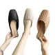 2024 New Style Baotou Half Slippers Women's Shake Tone Quick Hand Explosions Summer Lazy Slip-on Flat Non-slip Women's Slippers