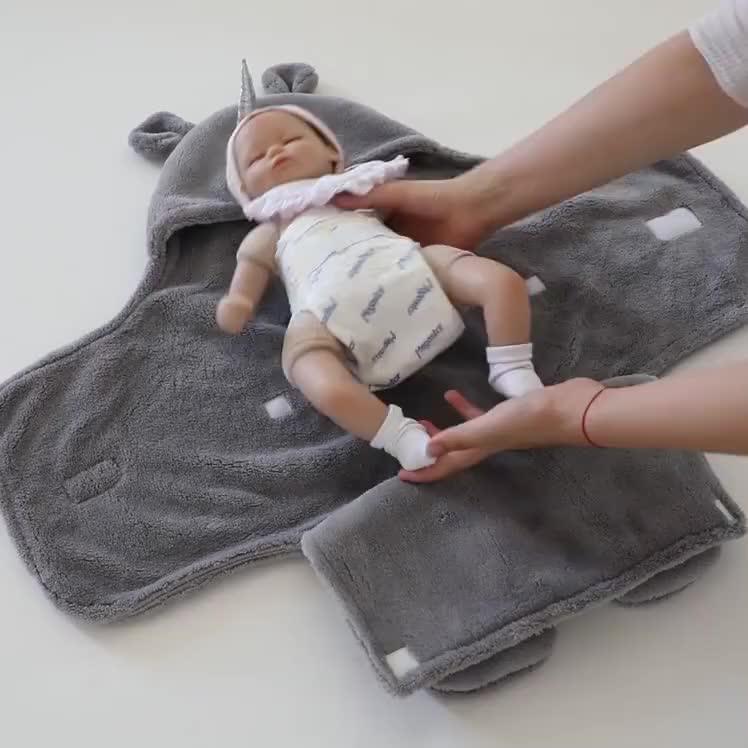 Cute Baby Swaddle Blanket Polyester Soft Winter Warm Sleeping Bag