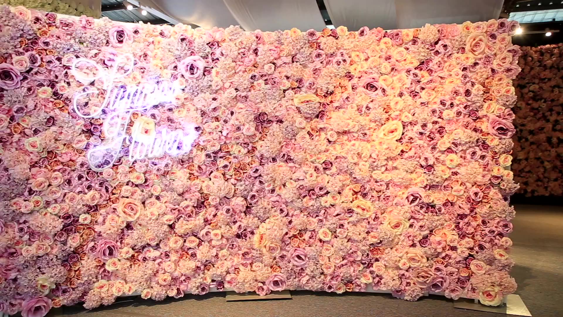 2020 New Design Hot Selling Flower Wall Panels Artificial Flower