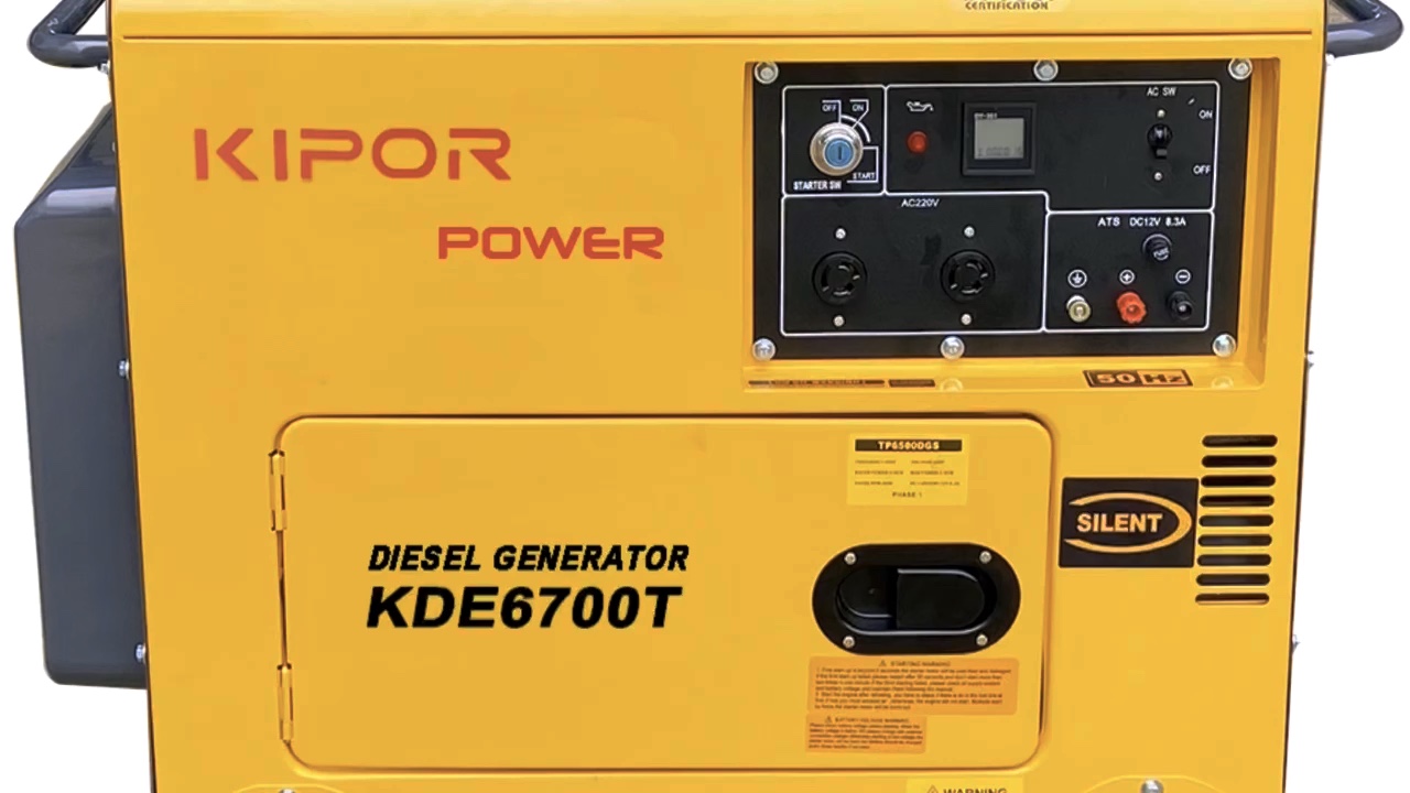 KIPOR POWER Bon prix 5KVA monophase generateur diesel silencieux