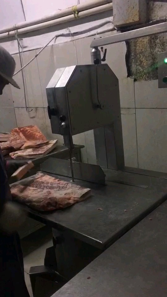 Qh330a Tabletop Bone Saw Cutter Ribs Cutting Machine Stainless Steel