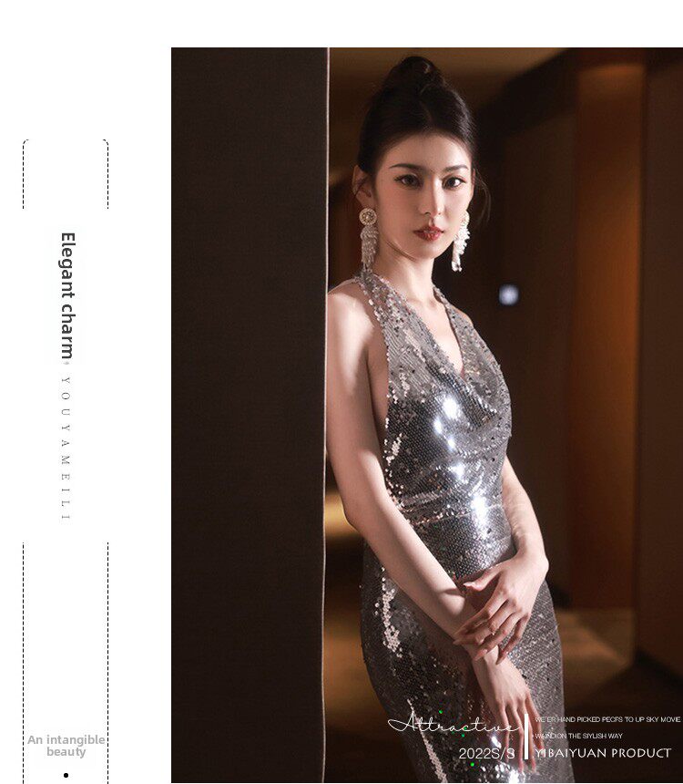 Элитное вечернее платье, крой «рыбий хвост», 2025 года Monthly sky heart 