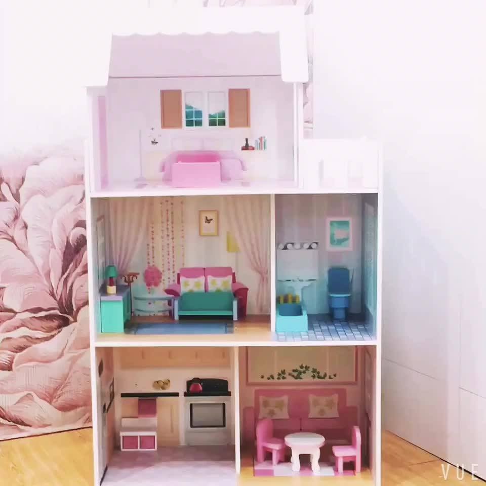 Weifu New Design Baby Educational Big Wooden Toy Doll Houses Buy Doll