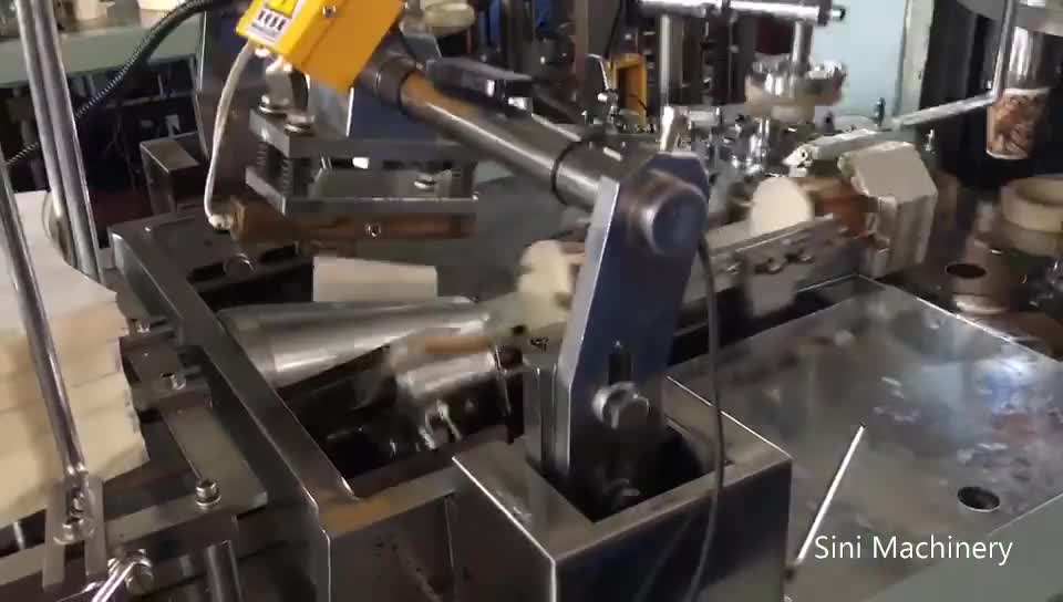 2022 Sini Automatic Disposable Paper Cup Making Machine Line Paper