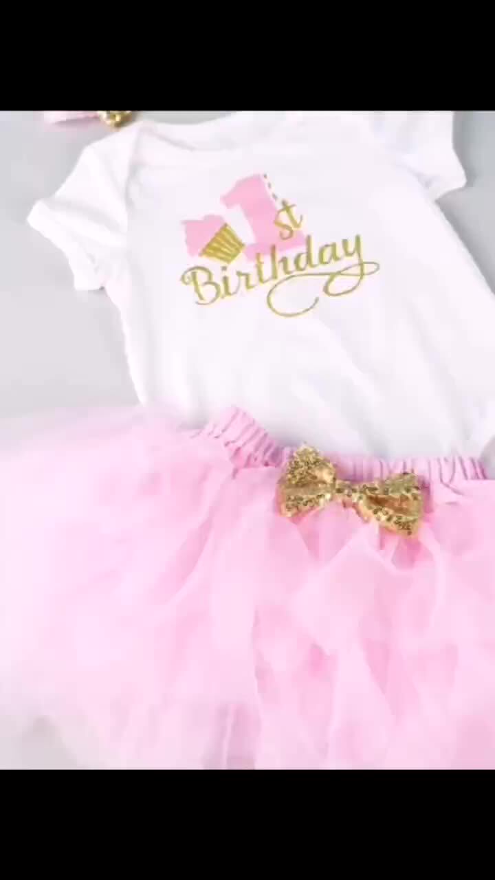 Birthday Dress 1 Year Old Girl New Born Baby Girl Dress Summer Clothes