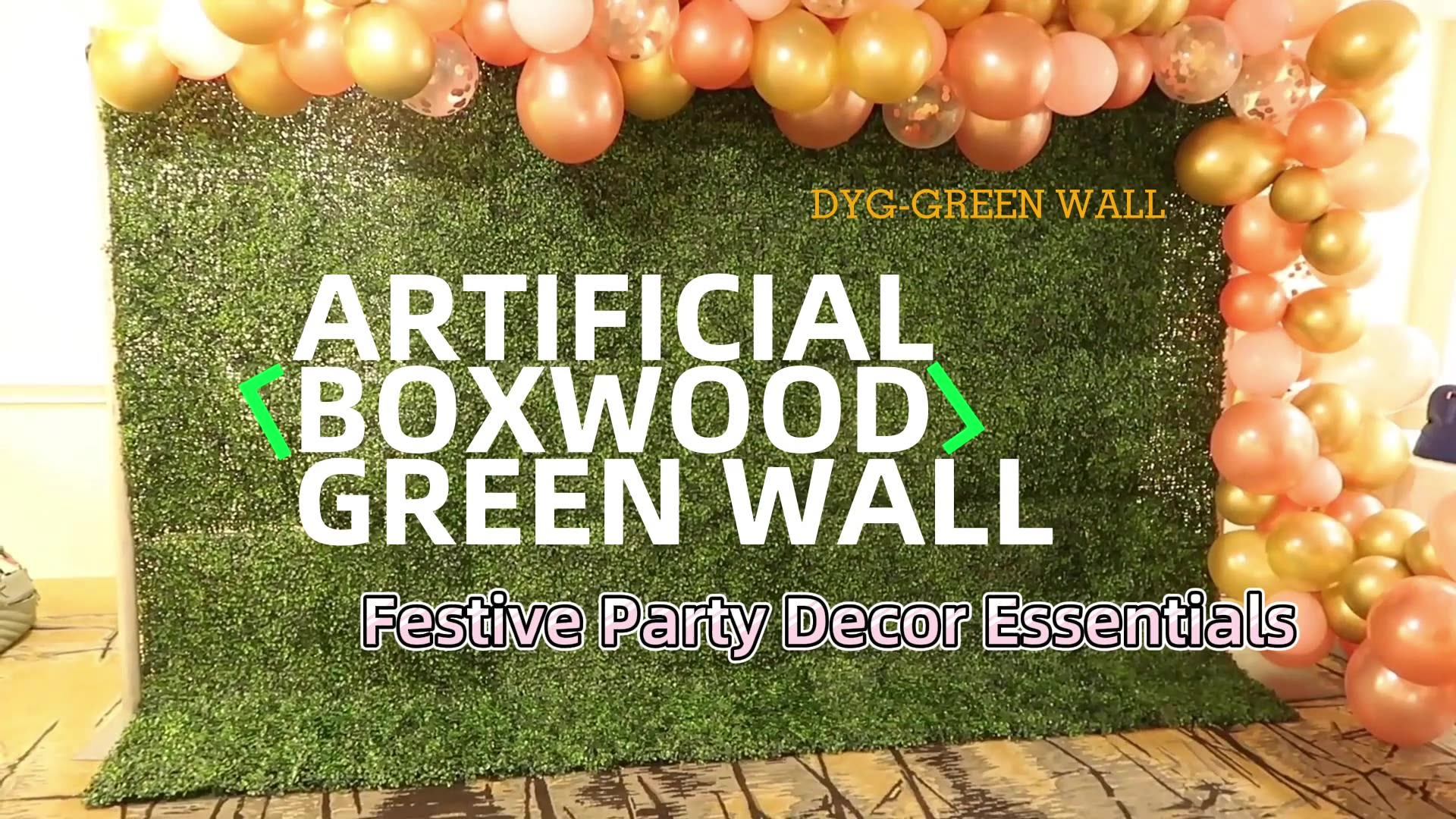 Artificial Fern Wall Panel Faux Boxwood Hedge Greenery Backdrop Fern