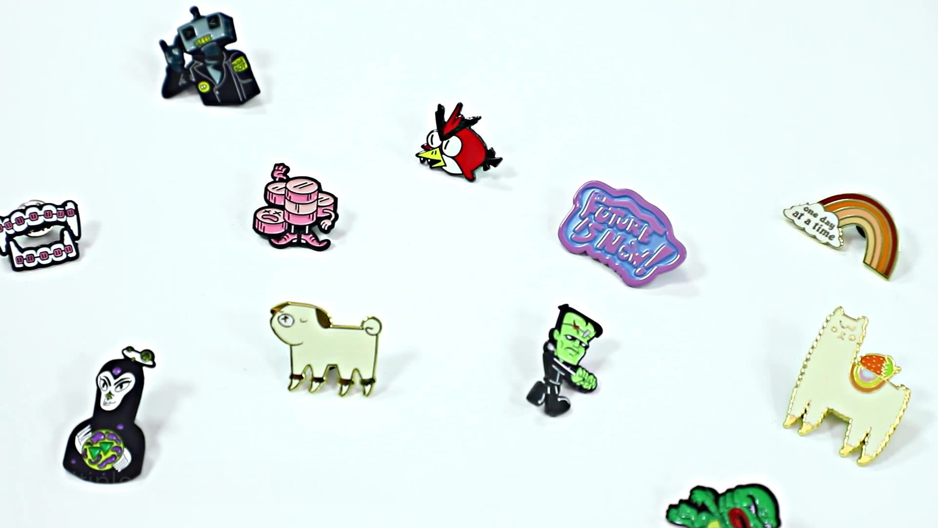 12 Years Manufacture Custom Lapel Pins Rose Gold Plating Soft Enamel