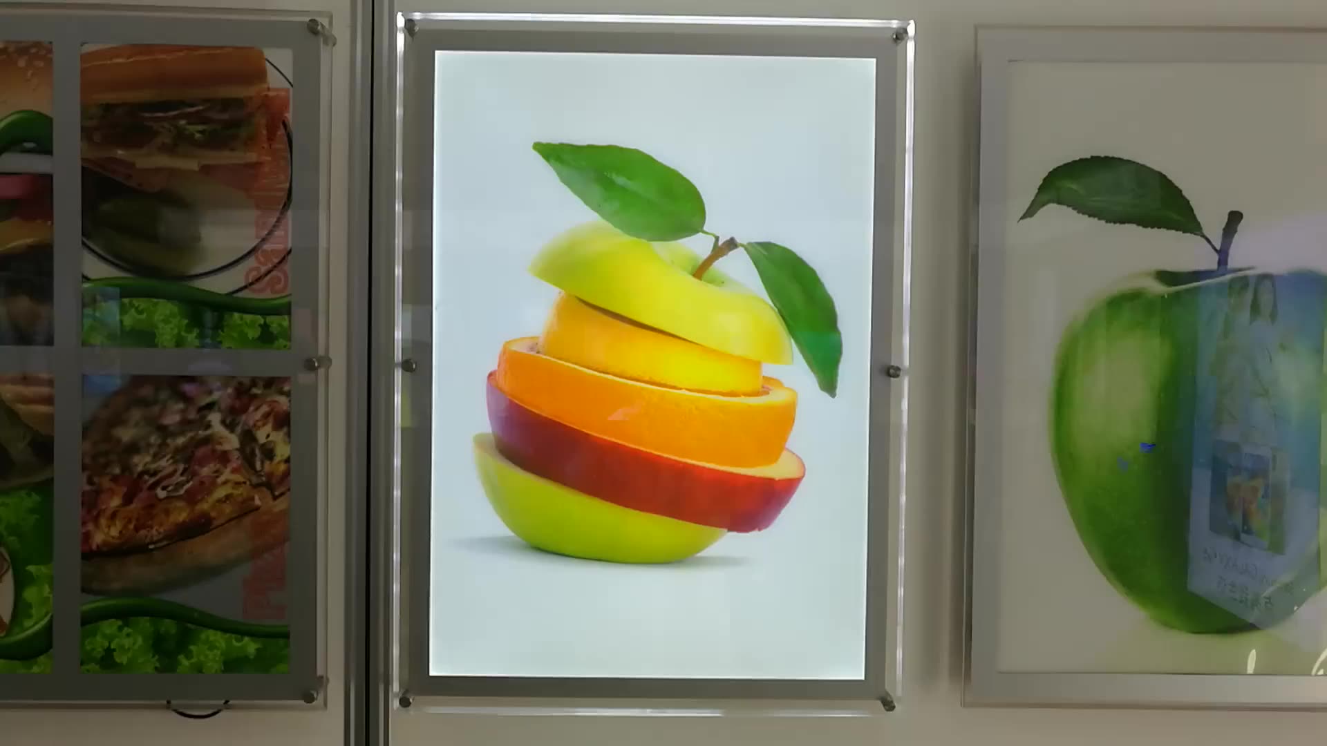 A4 Led Acrylic Display Stand Crystal Light Box For Alibaba Gold