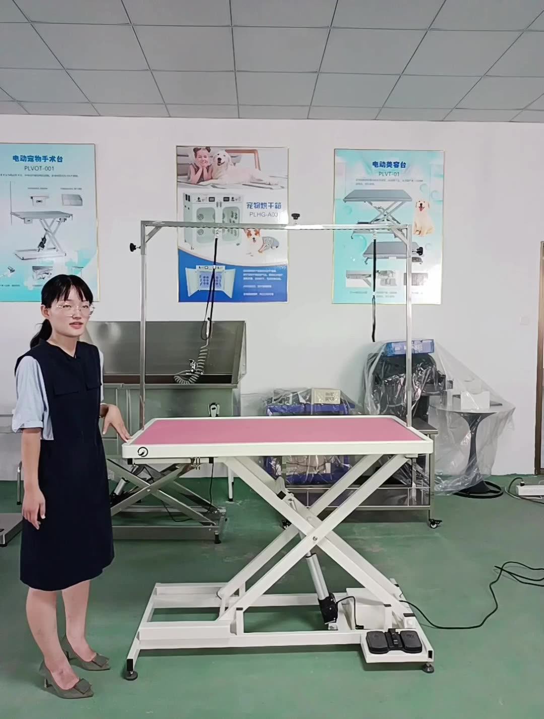 Pettic 49inch Pet Veterinary Professional Heavy Duty Xtend Black Electric Lifting Grooming