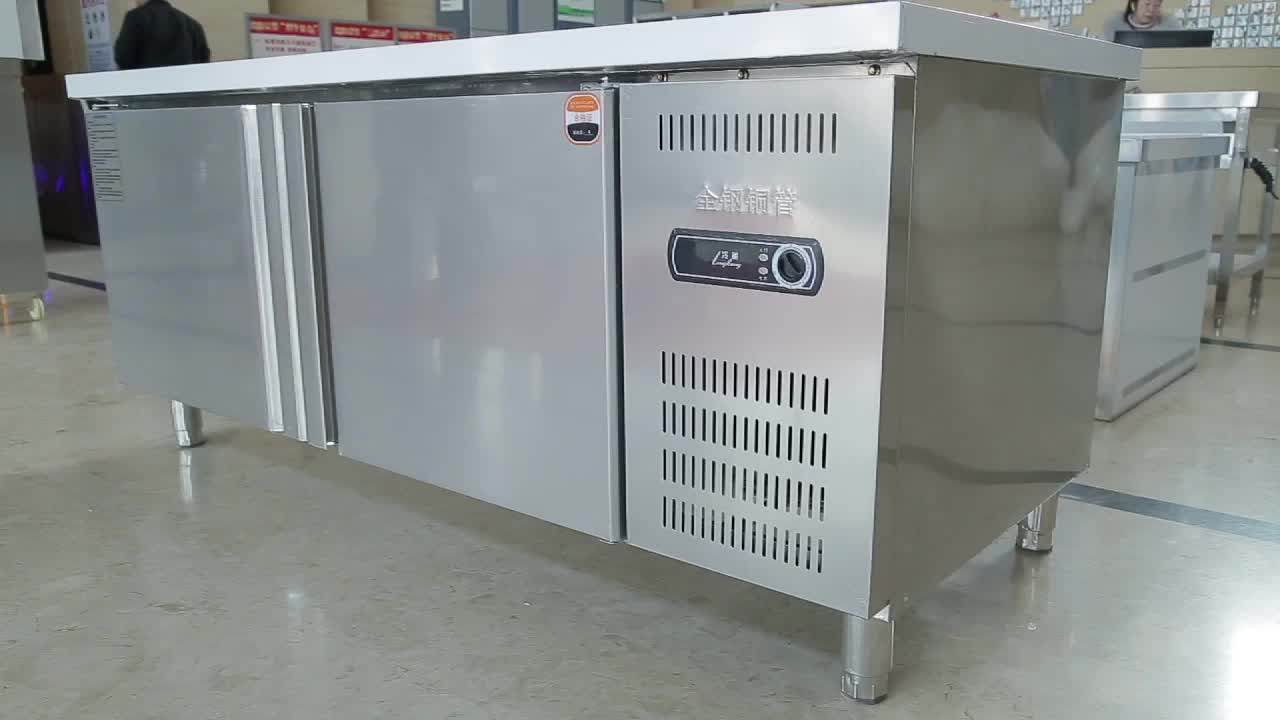 Stainless Steel Counter Top Working Table Fridge Table Refrigerator