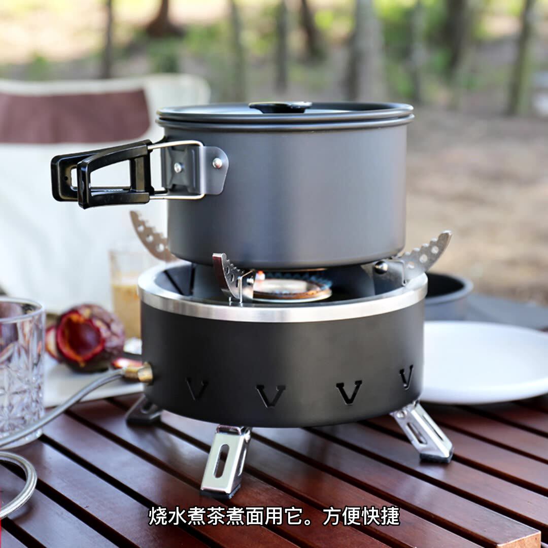 户外一体式炉头露营便携连体炉具折叠煤气灶野营野餐煮茶燃气炉-阿里巴巴
