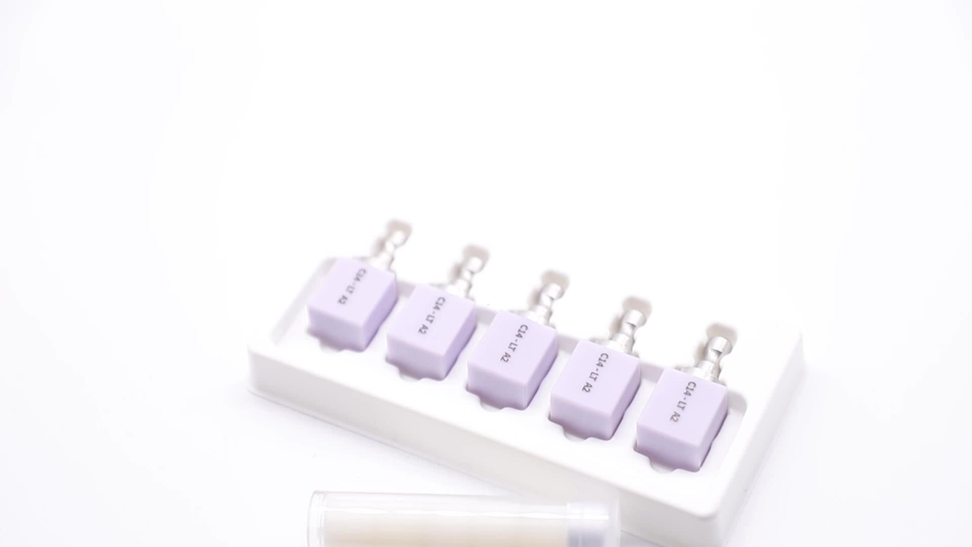 Dental Press Ingots Glass Ceramic Lithium Disilicate Ingots For Dental