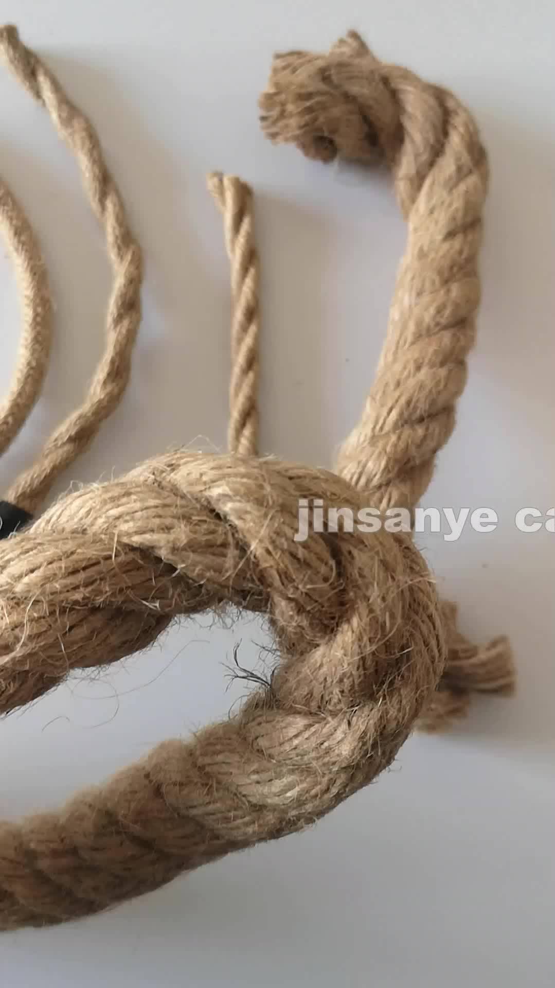 Vintage Jute Hemp Rope Twisted Textile Cord Electrical Cable Wire For