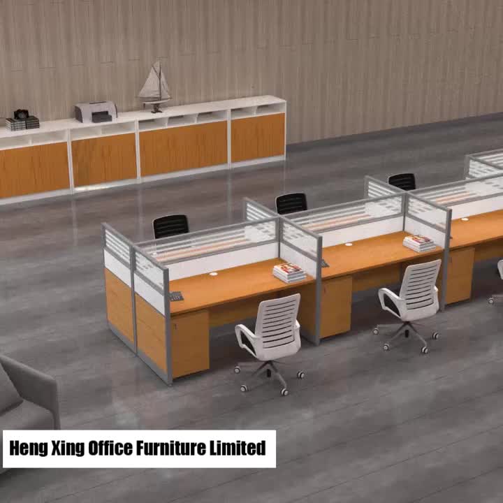 Office Cubicle With File Computer Desk Workstations Wooden