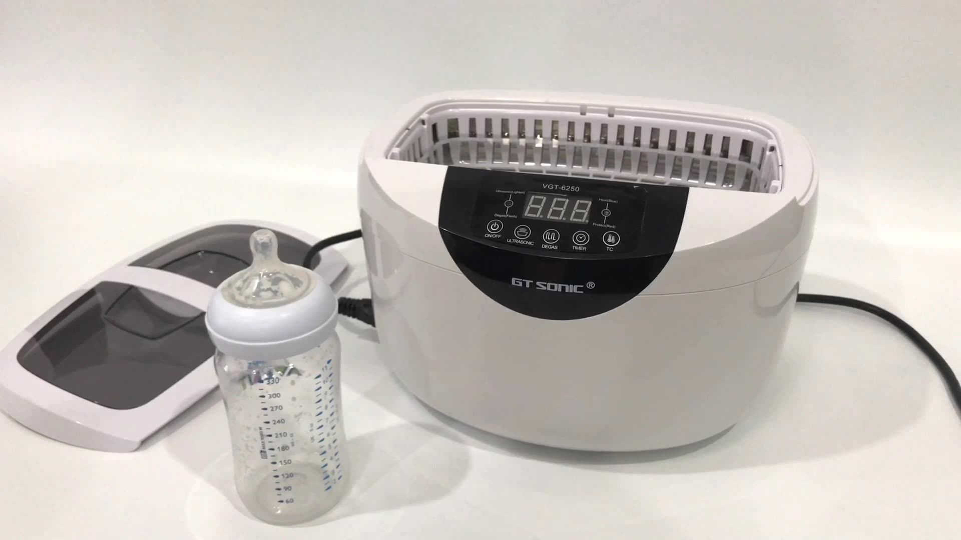 Vgt6250 2.5l Vegetable Fruit Tea Sets And Cups Dental Baby Bottle Washer Ultrasonic Cleaner