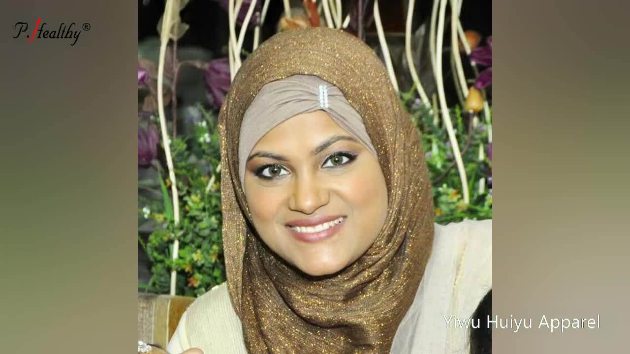 Fashion Wholesale Elegant Islamic Women Arabic Muslim Fringes Glitter