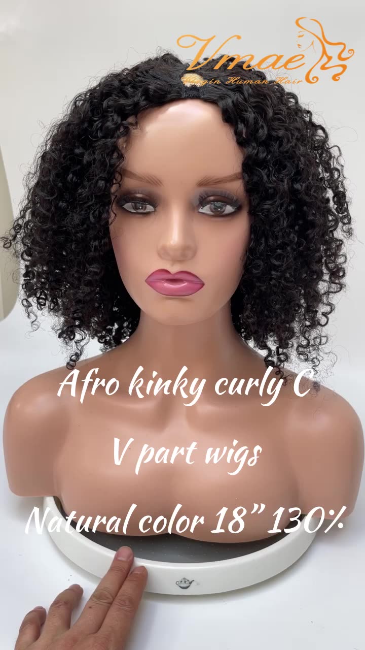 Vmae Afro Kinky Curly Virgin Cuticle Aligned Vietnamese Raw Hair