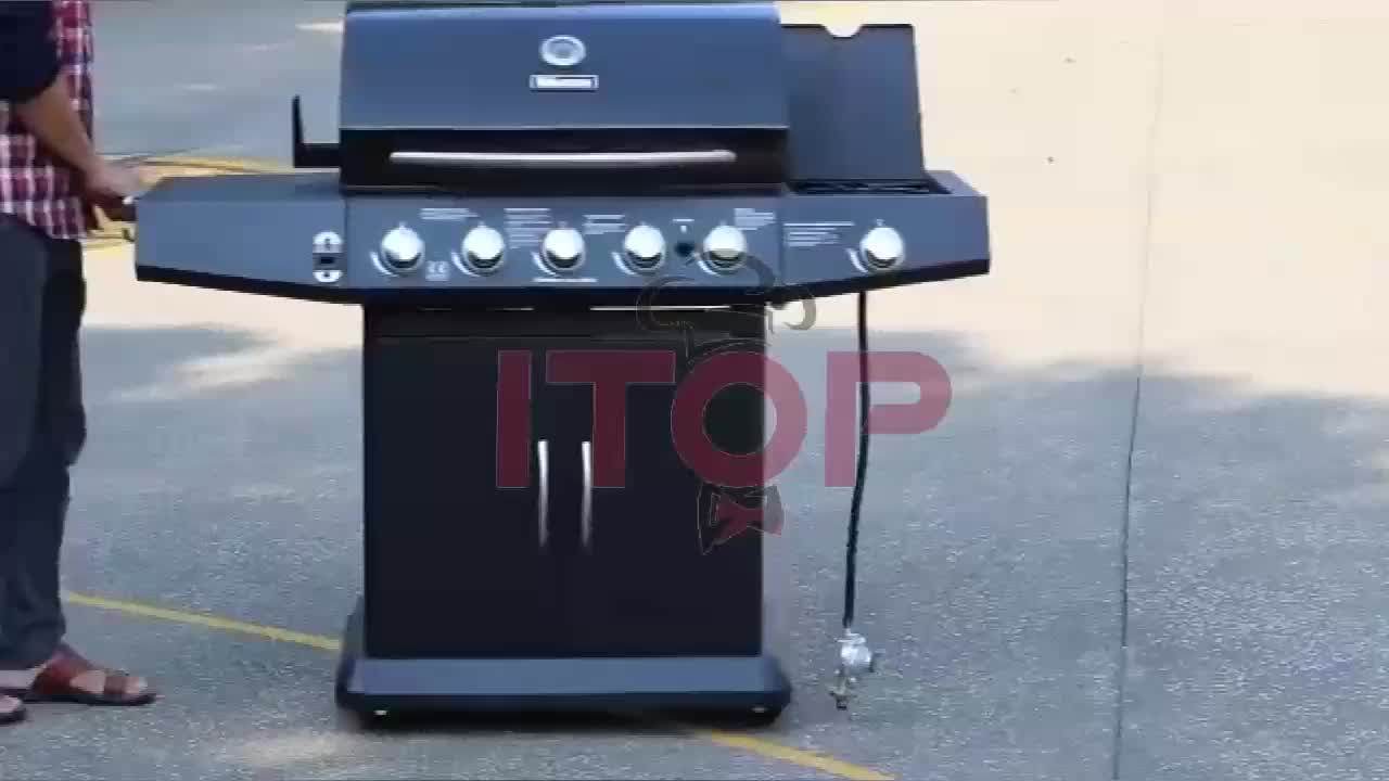 Family Day Commercial Gas Bbq Grill Machine Outdoor Barbecue Bbq