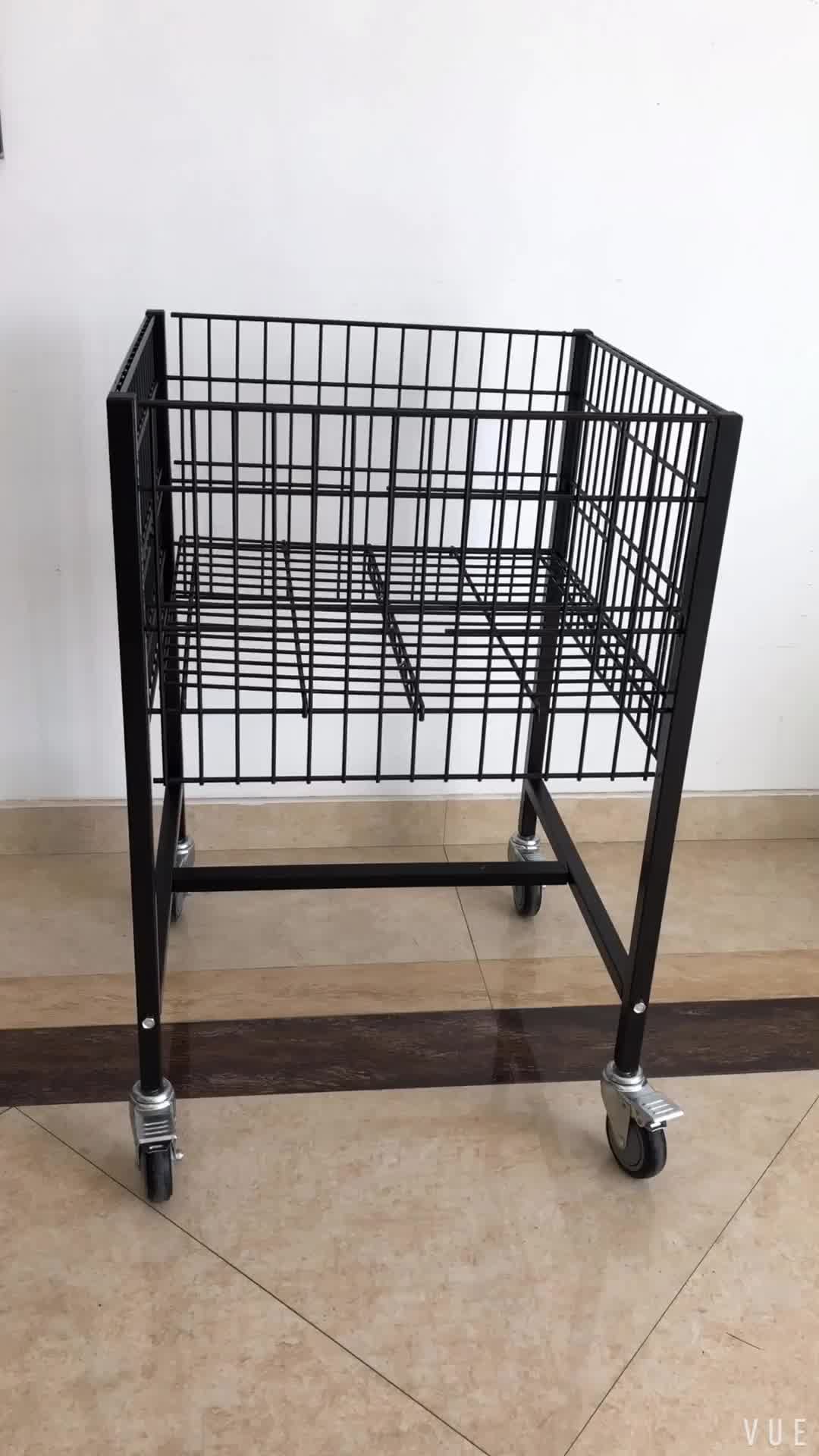 Supermarket Retail Wire Mesh Promotion Table,Wire Dump Bin Buy Wire