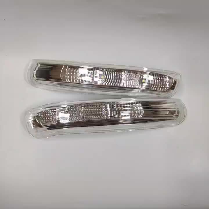 23ZERO Left Driver Side Mirror Cover – White, LED Turn Signal, For Mercedes E350 C350 GLK250 CLA250