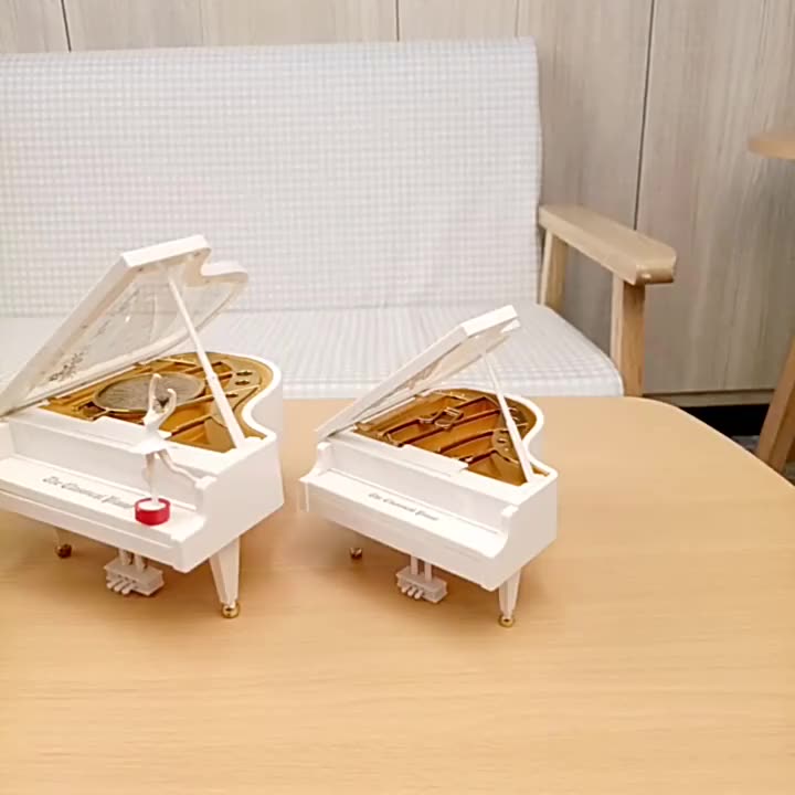 オルゴールヴィンテージクリエイティブギフトピアノ形状音楽玩具