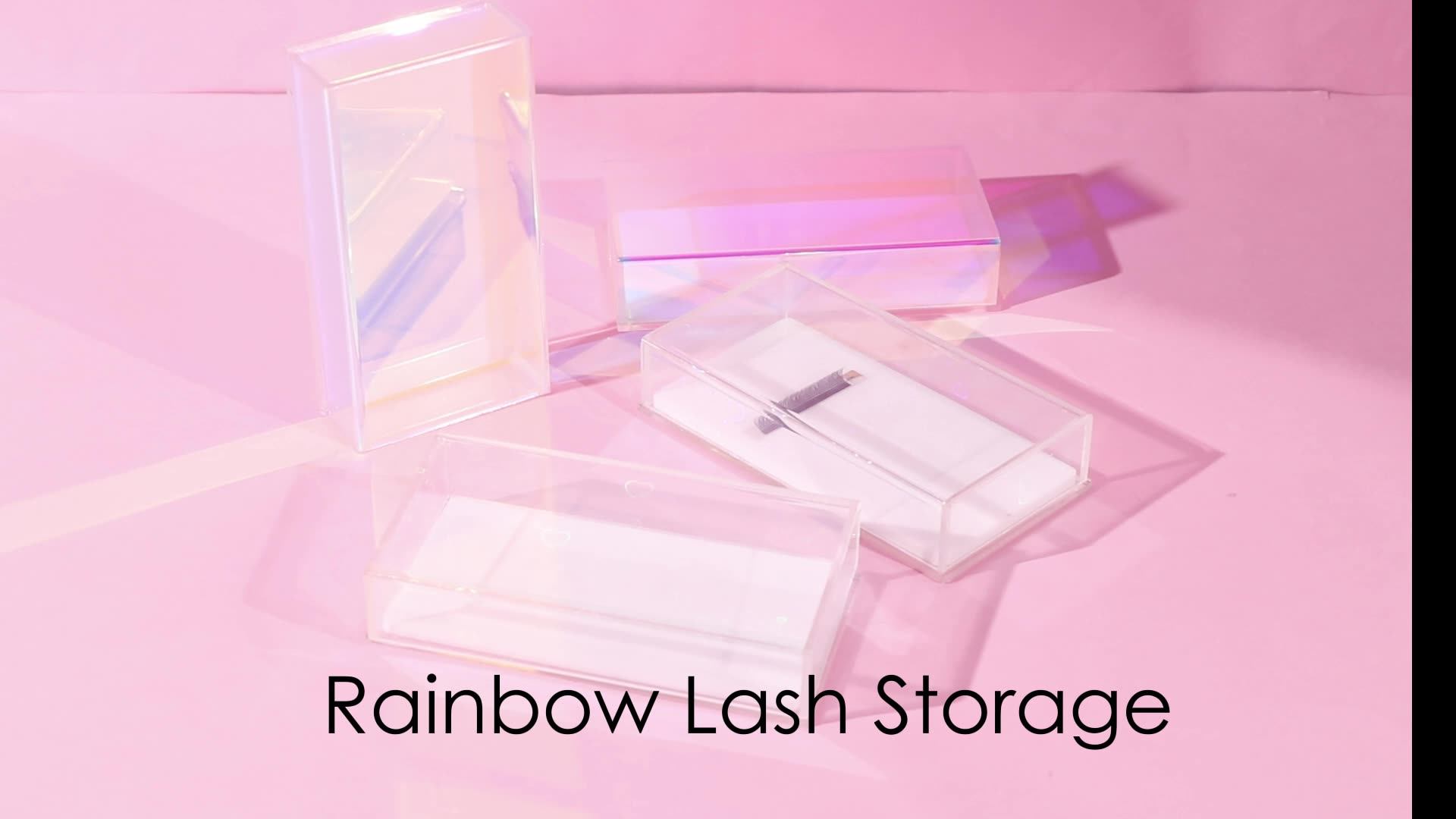 Risi Best Iridescent Acrylic Lash Tile With Cover Custom Lash Tile High Quality Acrylic Lash