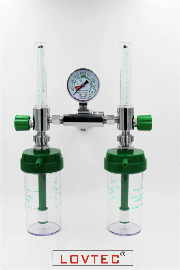 Double Flowmeter Medical Oxygen Flowmeter With Gauge Buy Oxygen