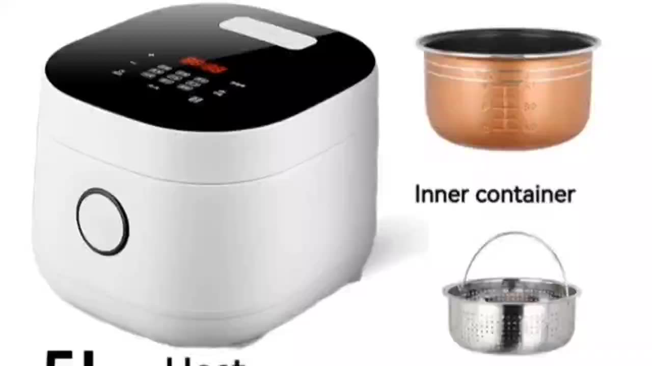 In Stock 3l 5l Fashion Mini Low Sugar Rice Cooker Digital Smart