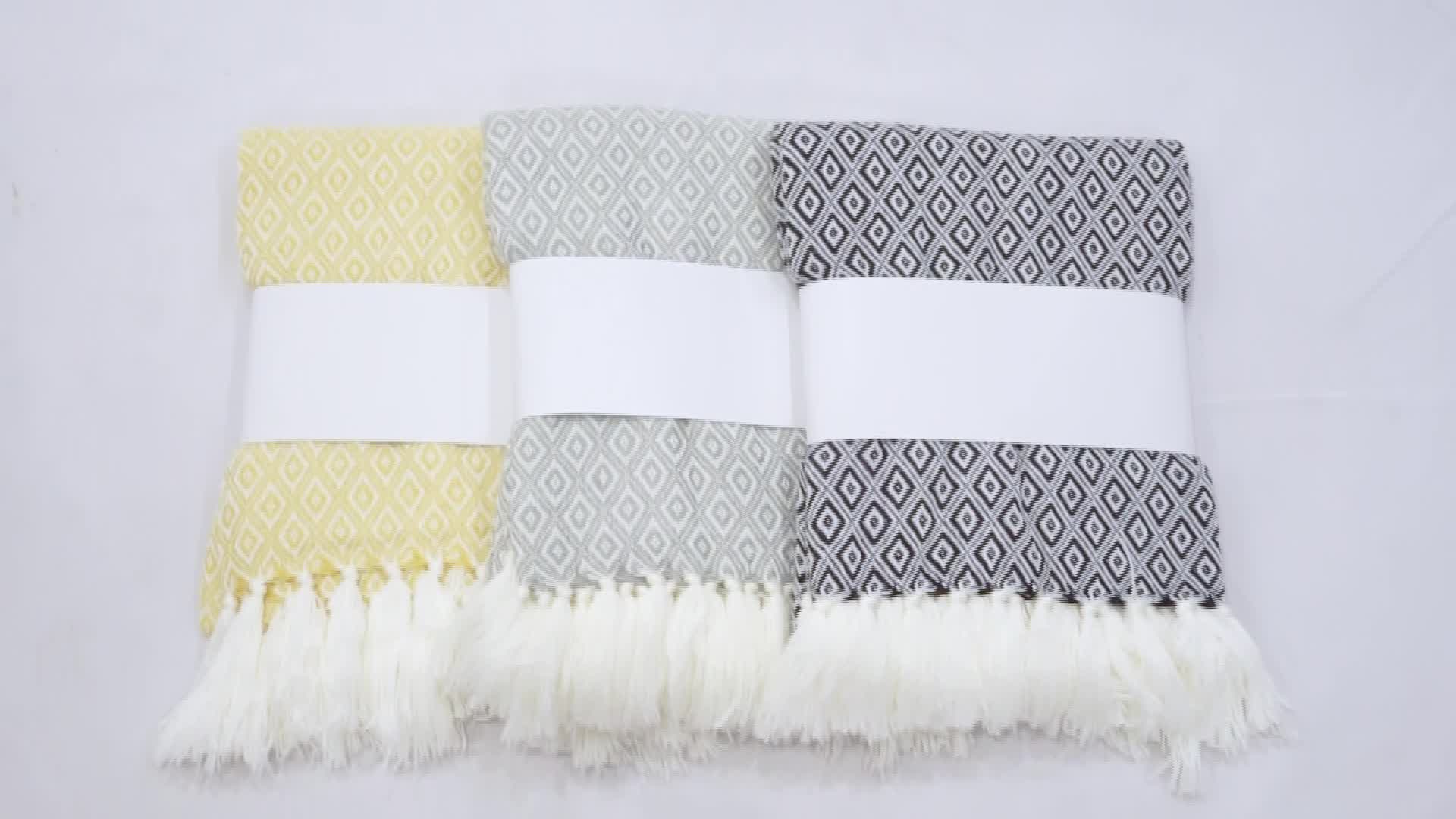 100 Acrylic Jacquard Diamond Custom Woven Acrylic Knit Throw Blanket Buy 100 Acrylic Blanket