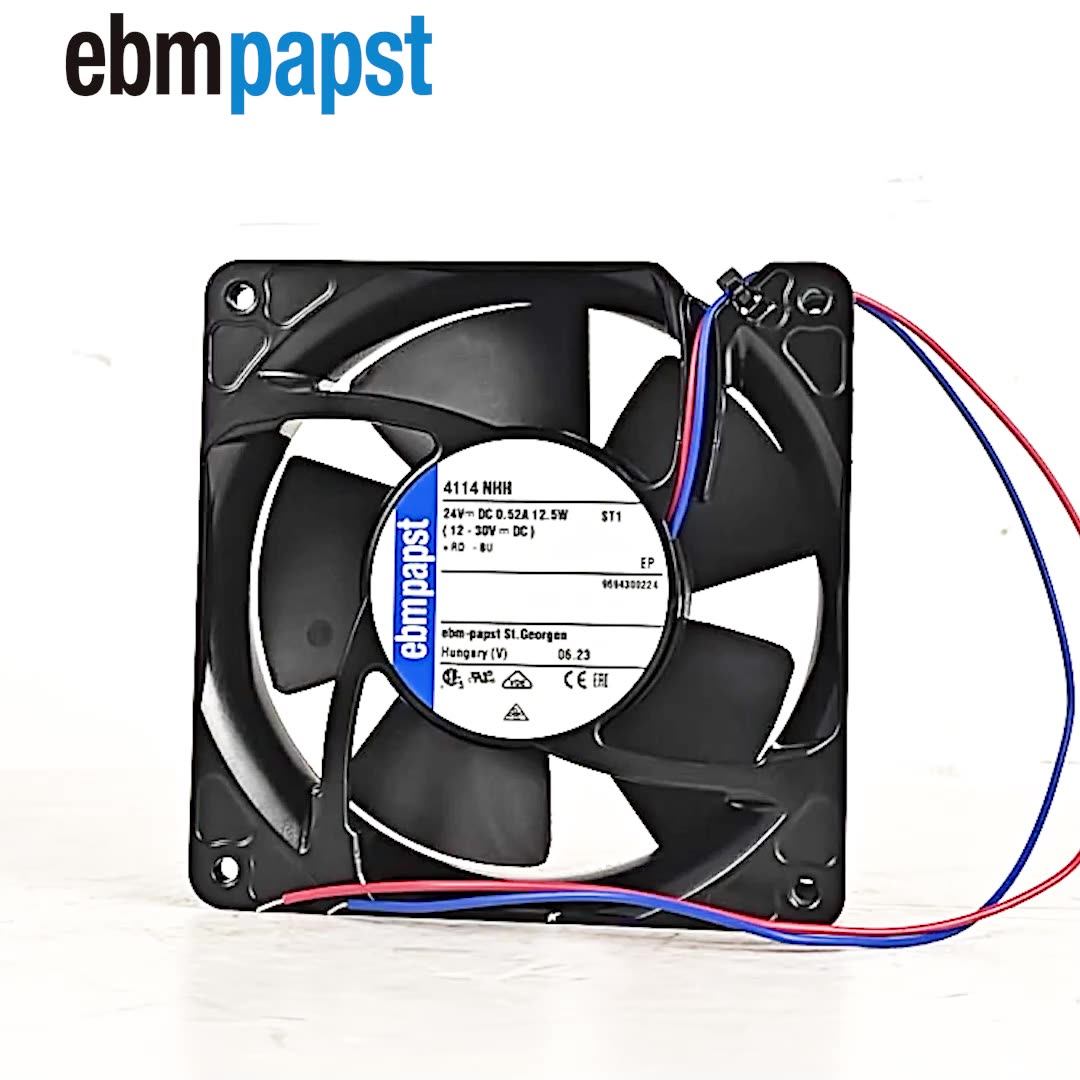 Ebmpapst 4114N/2H Axial Cooling Fan - 11W, 24V DC, Ball Bearing