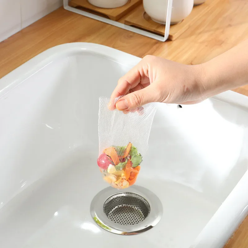 Disposable sink filter net pool drain residue filter net bag garbage water cutting bag kitchen anti-blocking