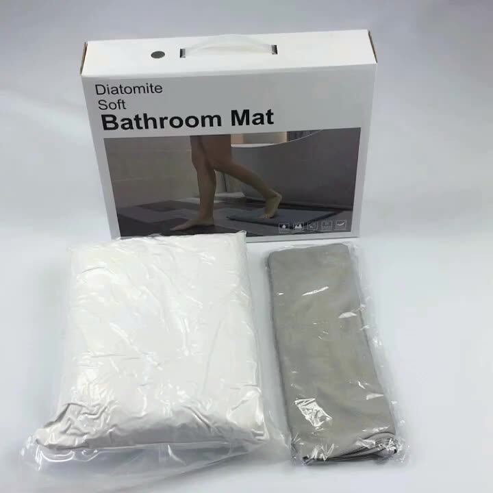 Wholesale Absorbent Diatomaceous Earth Bathroom Mat Diatom Mud Wash