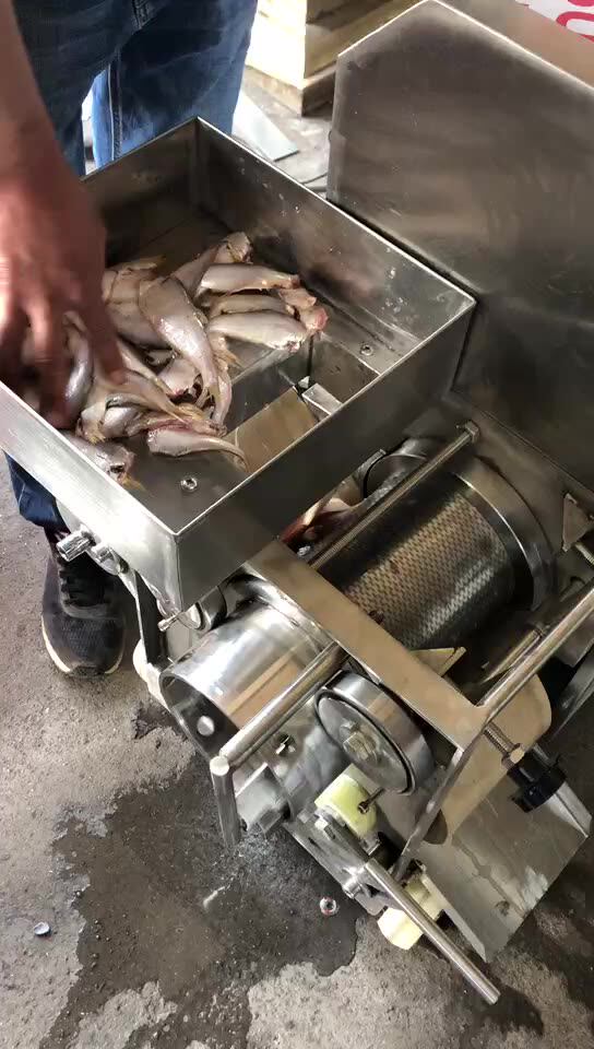Fish Bone Separator 5000 Kg/hour Fish Scale Machine Meat Processing