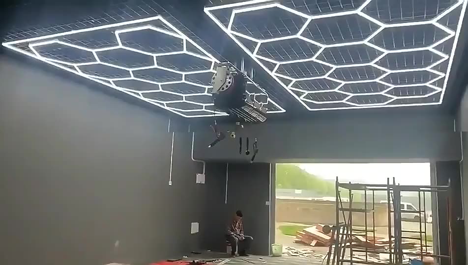 Suez Hexagonal Garage Led Light Ceiling Light Grid Led Light