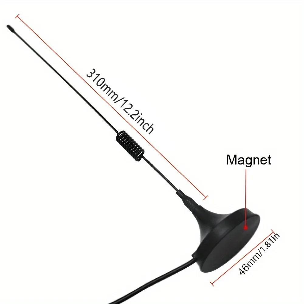 Car AM/FM radio antenna stereo signal rear antenna with 3-meter extended cable CD radio antenna
