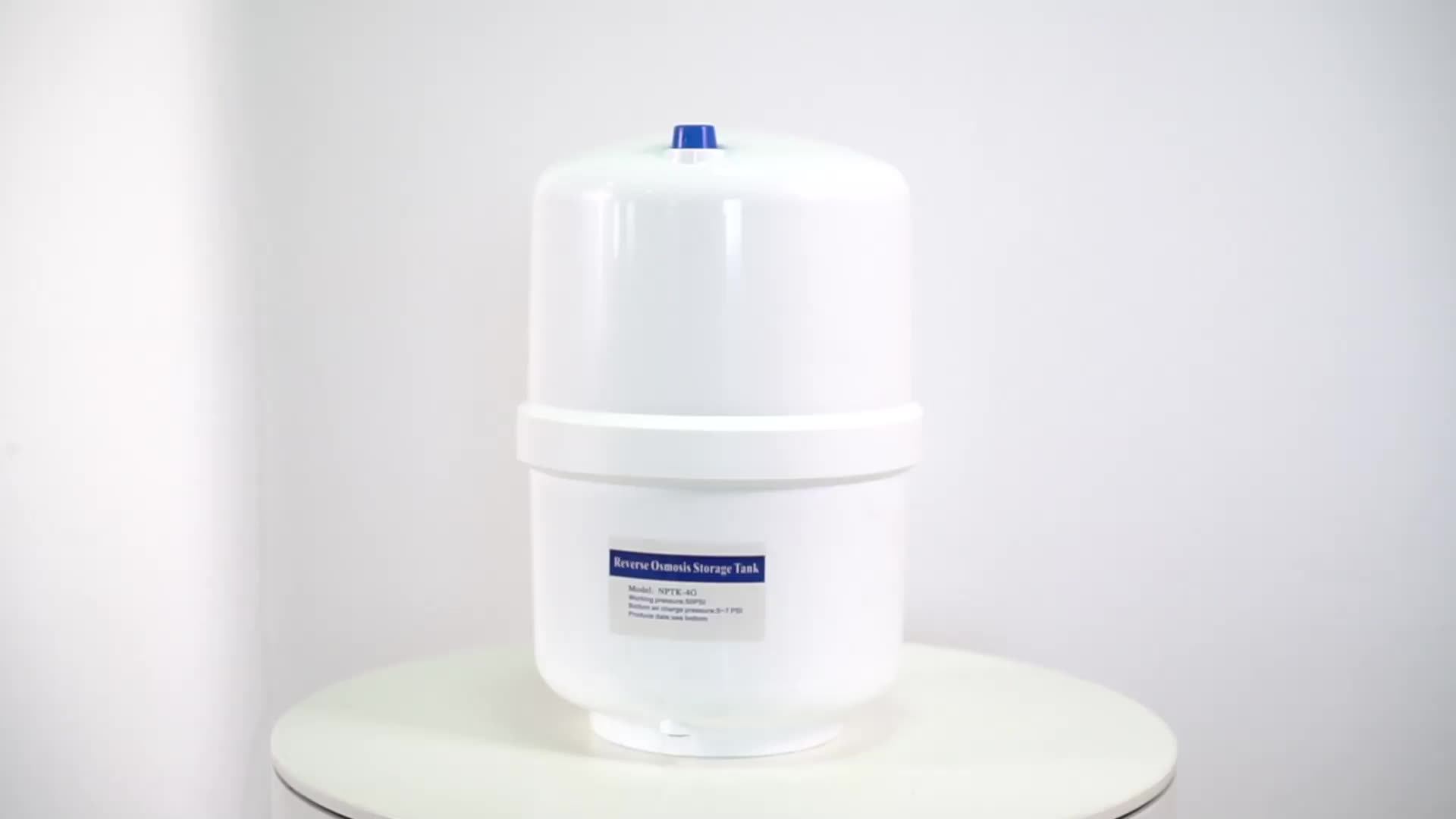 4 Gallon Ro Water Filter Tank Pressure Tank With Food Grade Plastic
