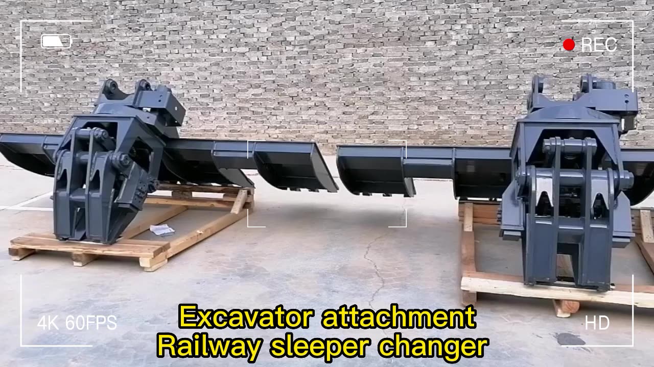Railway Track Laying Equipment Railway Sleeper Machine Change