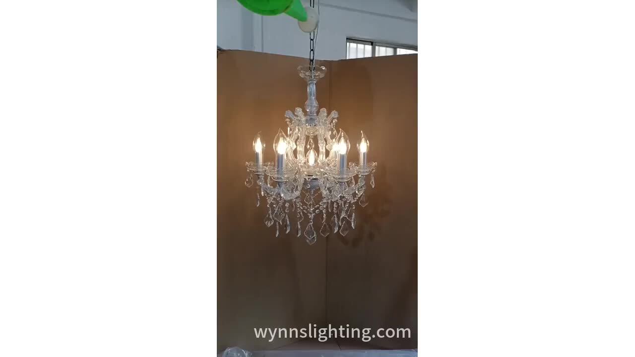 Outdoor Crystal Chandelier Lighting Waterproof Ip67 Pendant Lamp