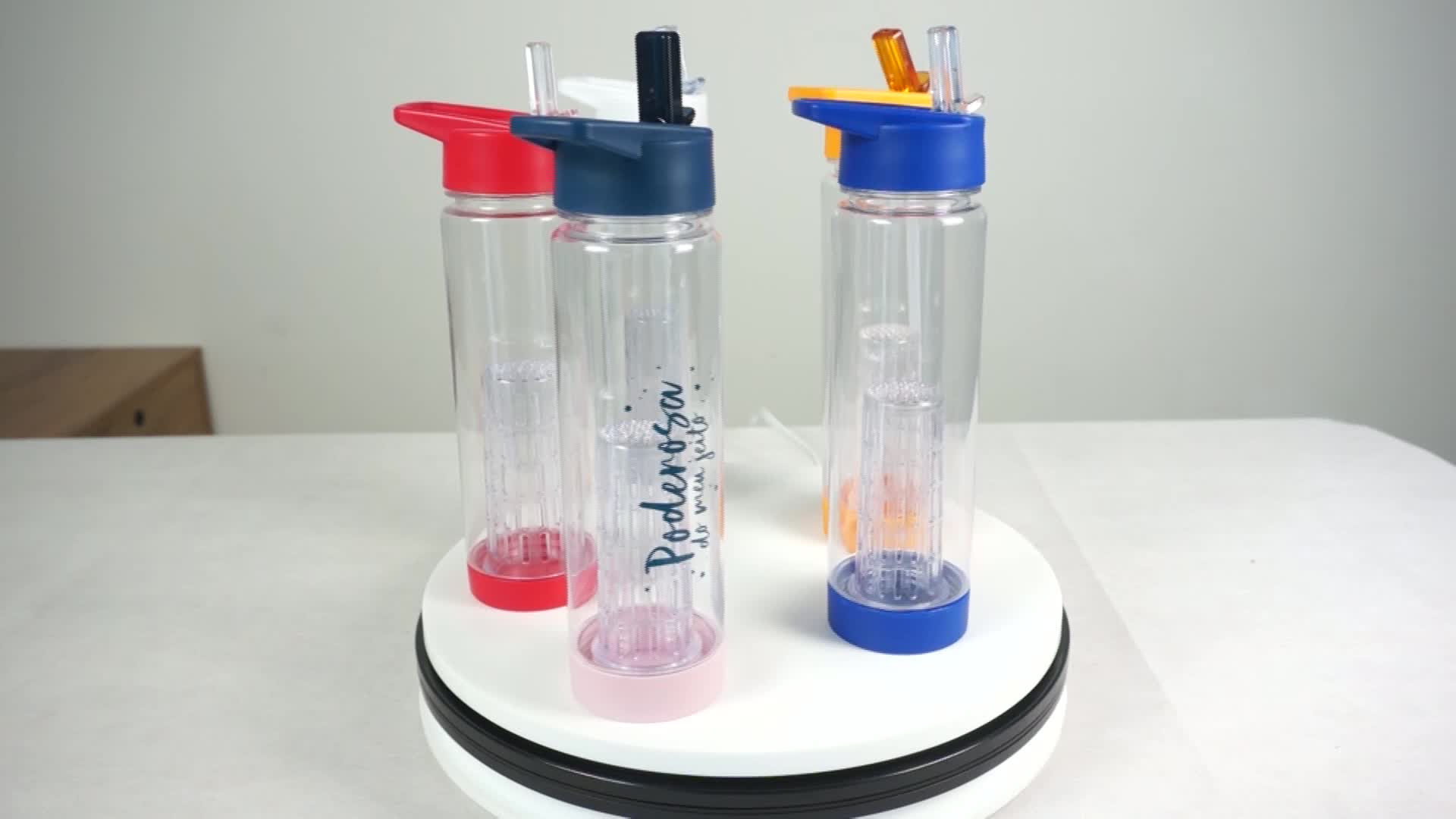 Best Selling 700ml Fruit Infuser Water Bottle With Straw Lid Buy