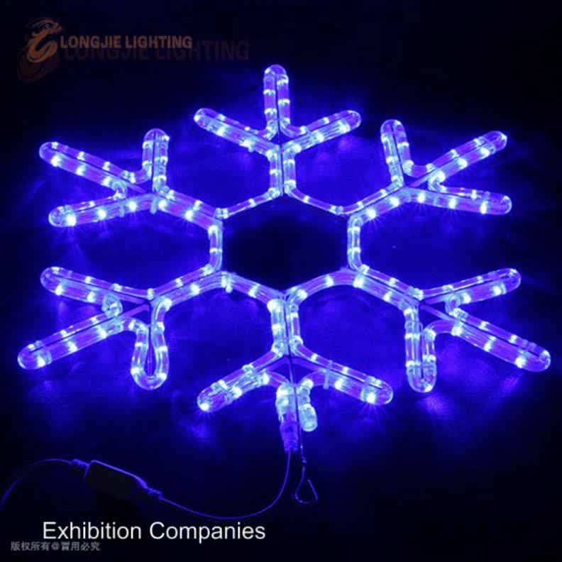 Led Snowflake Lights Flashing Color Changing Rope Light Christmas