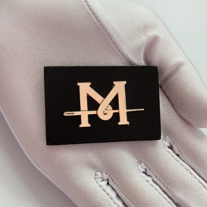 Custom Embossed Letter Metal Pu Patch Handbags Leather Label Logos For Hats Buy Custom