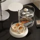 Jewelry Storage Box Powder Puff Transparent Rotating Dust-proof Box Multi-layer Large Air Cushion Cosmetic Cotton Beauty Egg Storage Shelf