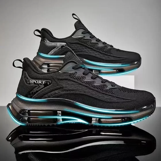 Men's Shoes 2024 New Arrival Full Palm Air Cushion Running Shoes Trendy Non-Slip Shock Absorbing Casual sneaker Summer Torre Trendy Shoes